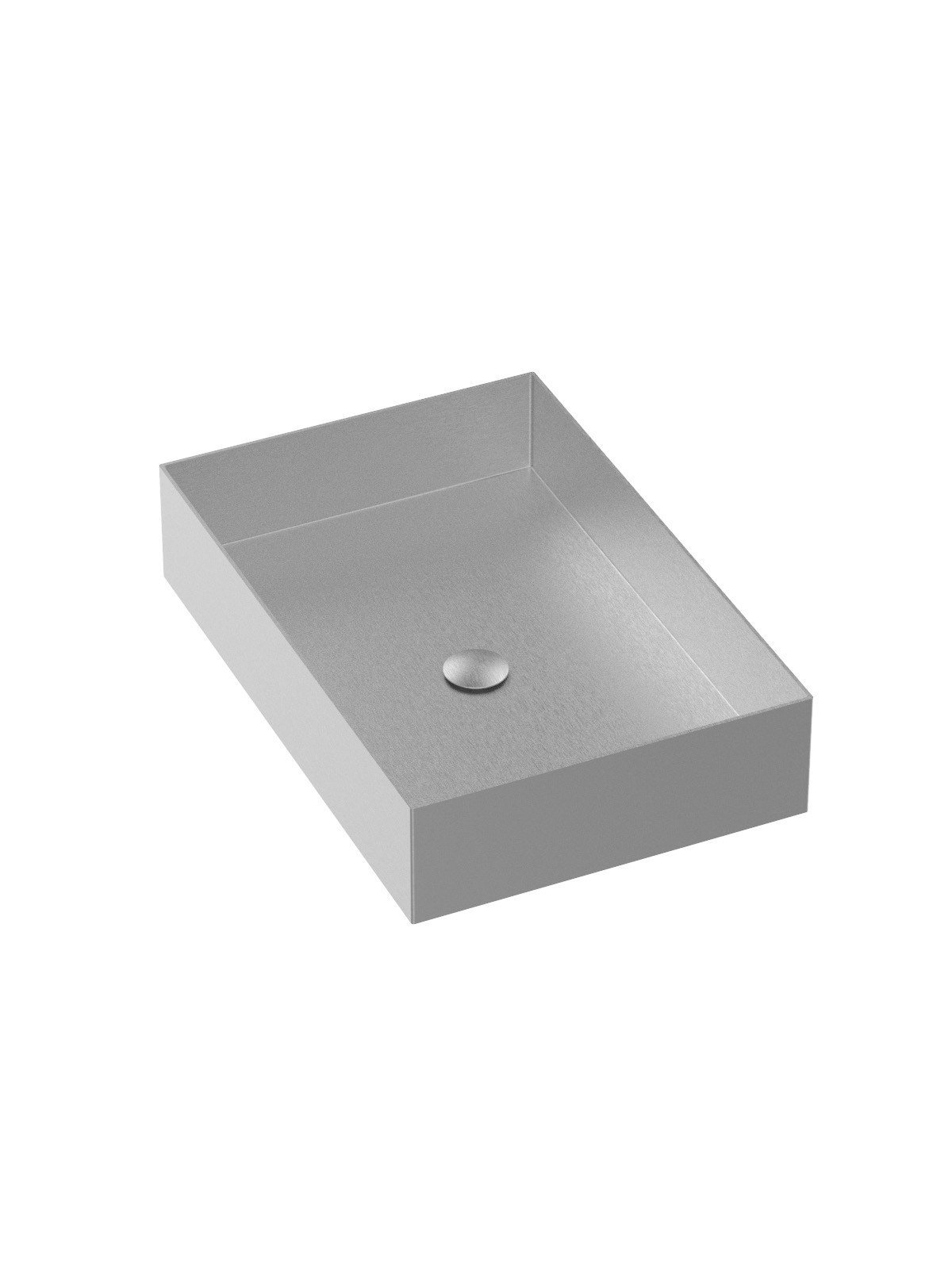 Lavabo da appoggio 400x600 mm completo di piletta push universal